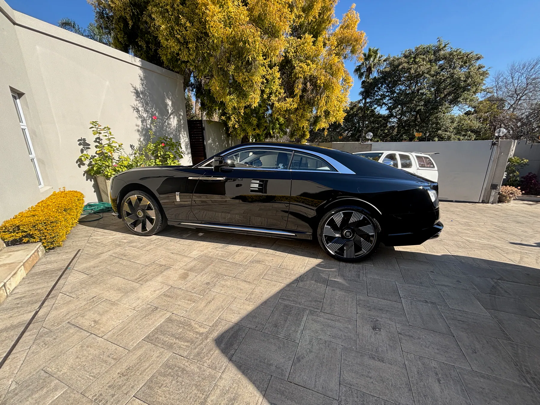 Black Rolls-Royce after luxury vehicle detailing